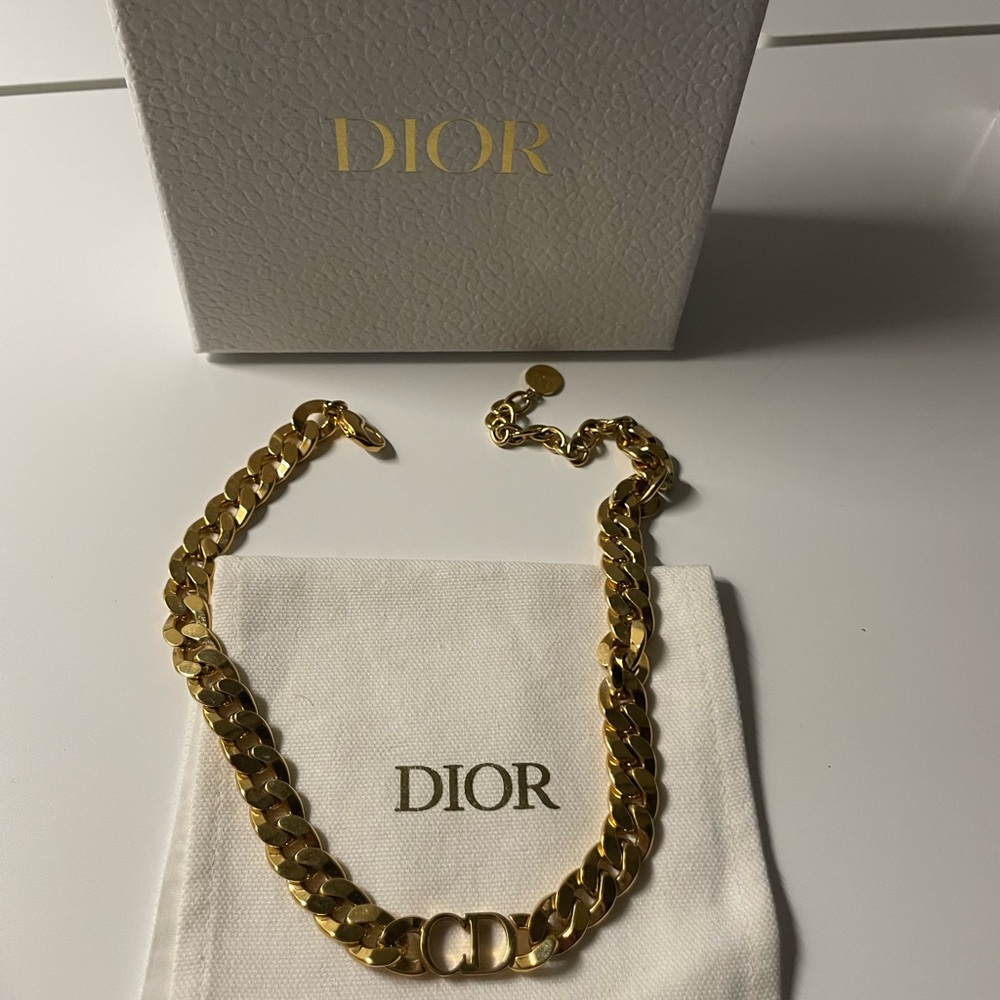 Dior Gold Etoile Choker Necklace